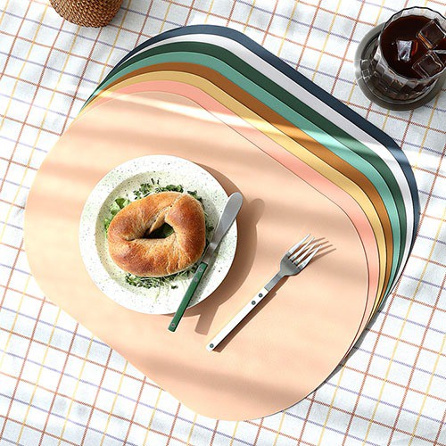 마리포사 실리콘 식탁 테이블매트 타원